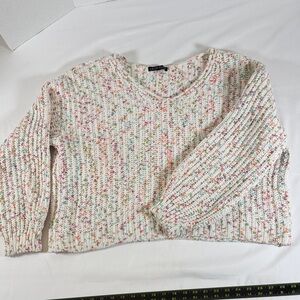 Love Ellie Merida Chenille V-Neck Sweater Size Large